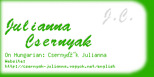 julianna csernyak business card